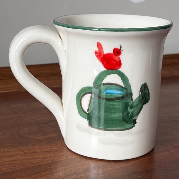 Vietri Old St. Nick Mug 2022 Limited Edition Santa & Bird Italy Made Christmas - Picture 3 of 12